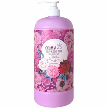 MIAU 精油香氛沐浴乳 牡丹&胭紅麂絨 2000ml