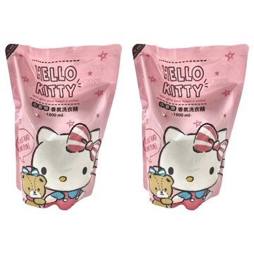 Hello Kitty 凱蒂貓 小蒼蘭洗衣精補充包  1.8L  1組