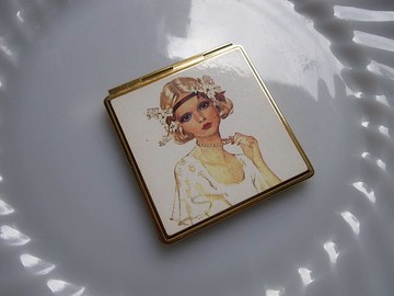 【老時光 OLD-TIME】早期日本隨身鏡盒