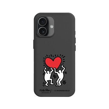iPhone 17 SolidX 黑 - Keith Haring - 愛心