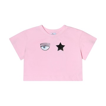 Chiara Ferragni - Pink Cotton T-shirt