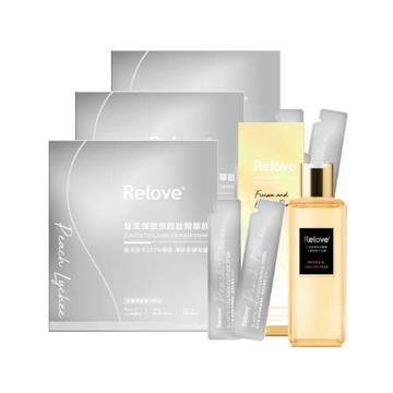 【RELOVE】肽澎彈膠原胜肽精華飲15包/盒x3+秘淨私密衣物蛋白酵素去漬抗菌手洗精220ml(英國梨與小蒼蘭)
