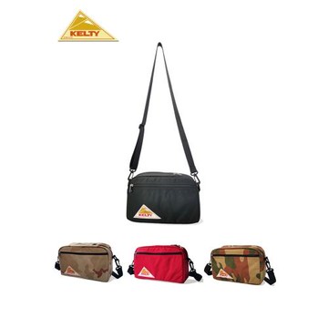 美國Kelty復古休閑青年純色拉鏈男士橫版防潑水尼龍迷彩斜挎包