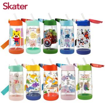 Skater PET吸管水壺(480ml)-多款可選｜吸管水壺｜幼稚園吸管水壺｜吸管水杯【六甲媽咪】