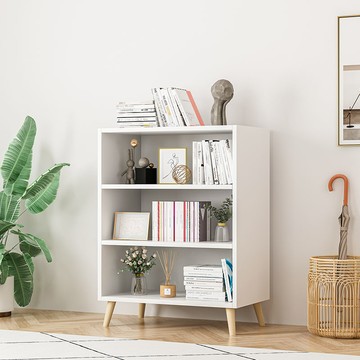 書架 書架書櫃簡約落地多功能大容量自由組合格子櫃儲物櫃 幸福驛站