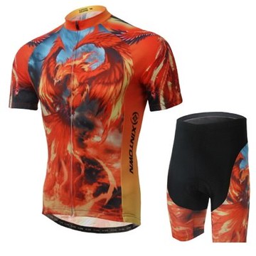現貨+預購 自行車衣單車服短袖套裝-烈焰鳳凰帥氣速乾男運動用品73er3【獨家進口】【米蘭精品】