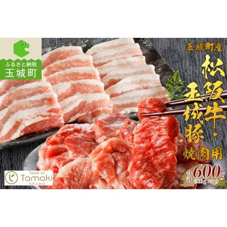 ふるさと納税 玉城町産 松阪牛・玉城豚 焼肉用 600g 三重県玉城町