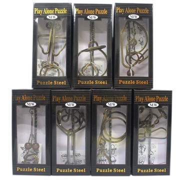 鍛造智力環扣 1099 智力鐵環(黑盒.共有7款)/一款入(促120) 魔術道具~5382【APP滿額下單10%點數(單一帳號最高5000點)】1/31止