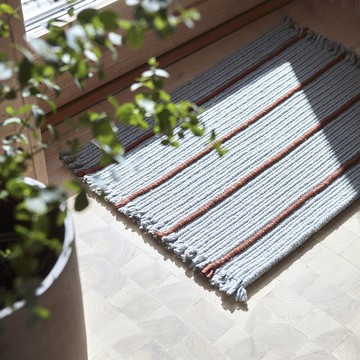 OYOY Putki 環保系列 - 矩形地墊 / 湖水藍