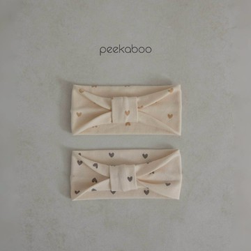 peekaboo 愛心印花啾啾髮帶｜嬰兒髮帶 寶寶髮帶 新生兒髮帶 男童髮帶 女童髮帶 韓國童裝
