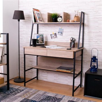 【AS】艾倫黑鐵學習桌-100x50x138.5cm(二色可選)