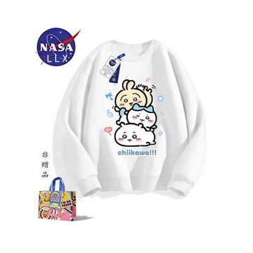 NASA日系吉伊卡哇圓領衛衣男女2026秋季新款可愛ins學生百搭外套