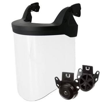 3M 長面罩/ 面盾固定框+WP96透明組合+ P3EV/2 插扣(適用於3M X5000VX、H700SFV系列工程安全帽)