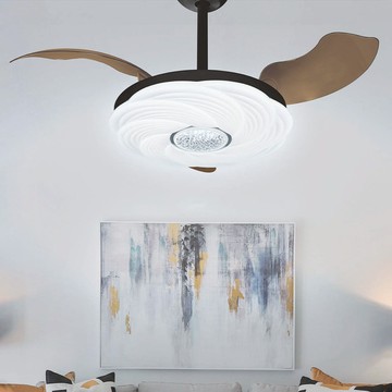 【台灣認證】隱形吊扇燈黑色  L11-FB2411SB