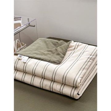 全棉水洗棉夏涼被 純棉空調被四件套 夏季薄被子 大豆夏被可機洗