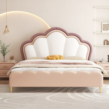 優樂悅~兒童單人床云朵現代簡約床儲物小戶型1.2米男孩床青少年小公主床