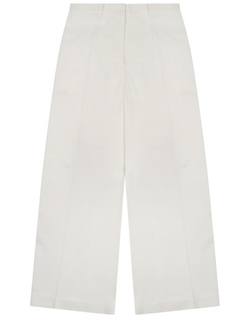 alberta ferretti pantalone in twill di viscosa