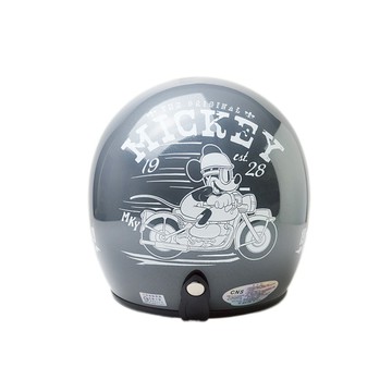 EVO 安全帽 CA-310M 復古帽 迪士尼 機車米奇 水泥灰 半罩 半拆洗 卡通圖案