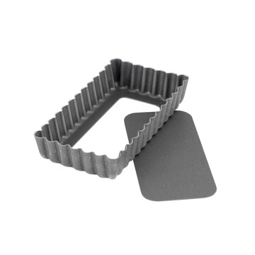 Cakeland Albrid系列 菊花長方形不沾小派盤  10cm  1個