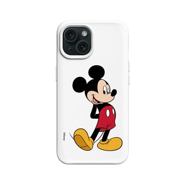 iPhone 15 SolidX 白 - 迪士尼-米奇 Mickey - 來！米奇站好