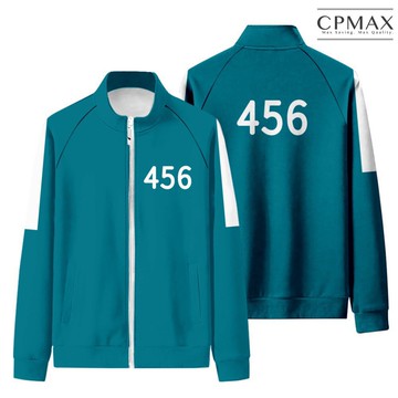CPMAX 魷魚游戲 外套男主朴海秀同款運動服 立領拉鏈衛衣 外套 秋季立領拉鏈外套 運動服 運動外套【C184】