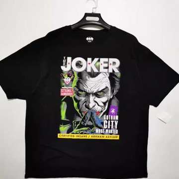 外貿原單~Big&Tall漫威Batman蝙蝠俠正義聯盟小丑男印花短袖T恤