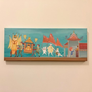 媽祖繞境壓克力畫