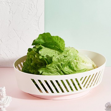 塑料鏤空瀝水籃子廚房洗菜籃客廳水果盆家用果盆果籃收納筐洗菜盆