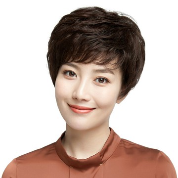 現貨秒發 女假髮整頂真髮短假髮透氣假髮片輕量免打理隱形增髮整頂假髮-短捲髮4色74ea11【獨家進口】【米蘭精品】