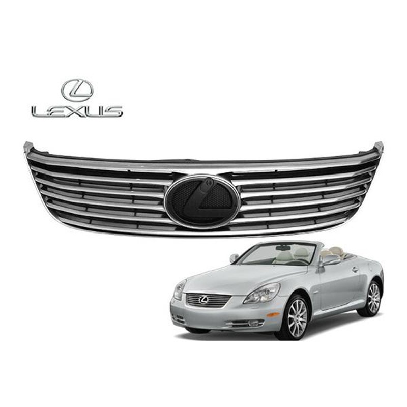 USレクサス純正 02-10y LEXUS SC430 ラジエータグリル フロント グリル USDM 53111-24050 トヨタ ソアラ 40系  | LINEショッピング