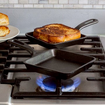 美國製方形鑄鐵平底煎鍋/烤盤-14cm (L5WS3) 單一規格