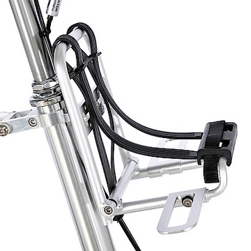 CarryMe 鋁合金折疊前貨架組-噴砂陽極銀