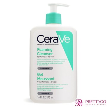CeraVe 適樂膚 溫和泡沫潔膚露(473ml)-國際航空版