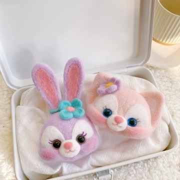 羊毛氈戳戳樂玲娜貝兒星黛露diy材料包玩偶鑰匙扣車掛情侶禮物