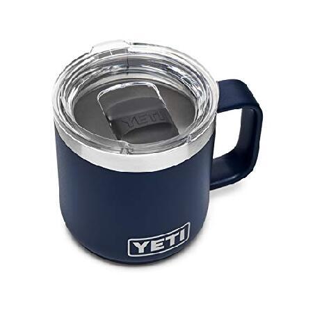 YETI Rambler 10 oz Stackable Mug, Vacuum Insulated, Stainless Steel with MagSlider Lid, Navy並行輸入