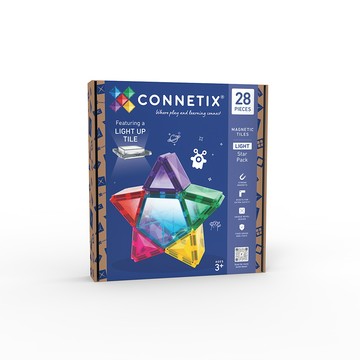 磁力積木 磁力片｜澳洲 Connetix 星光閃閃組 28pc｜兒童益智玩具