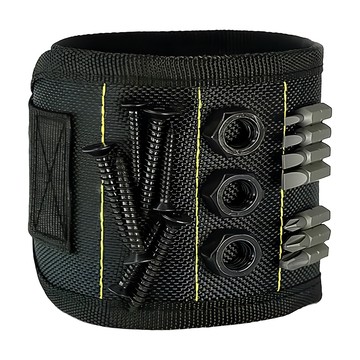 AHOYE 強力磁性工具護腕 可調節透氣 手腕保護 左右手通用  32 x 10 x 0.5cm  1個