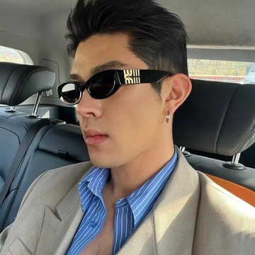 墨鏡男款復古貓眼2025新款防紫外線近視太陽鏡大臉防曬眼鏡女