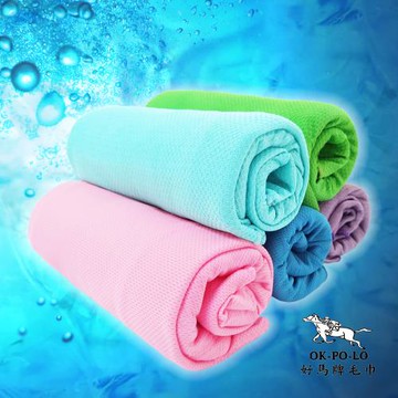 【OKPOLO】台灣製造涼感冰涼巾-5條(夏天避暑的最佳選擇)