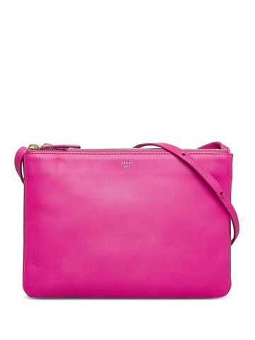 Céline Pre-Owned - 2014 large Trio crossbody bag - women - Calf Leather - One Size - Pink