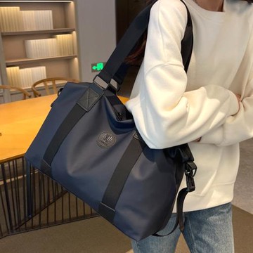 Acorn*橡果-韓系大容量斜背包側肩包手提包防水包托特包購物包6917(闇藍)