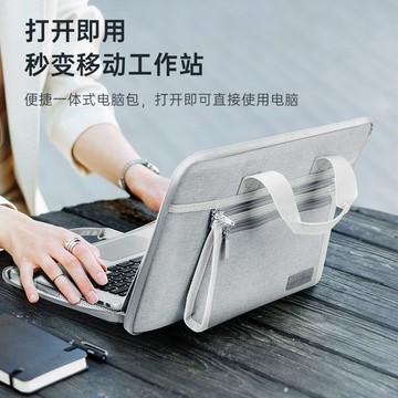 電腦包 手提 肩背 防震 氣囊 大容量 筆電包 14吋 15吋 17吋 防摔蘋果MacBookAir13筆記本電腦包輕薄