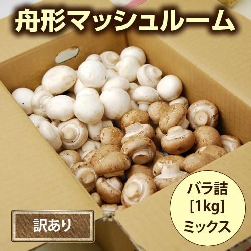 舟形マッシュルーム[バラ詰1kg]箱入