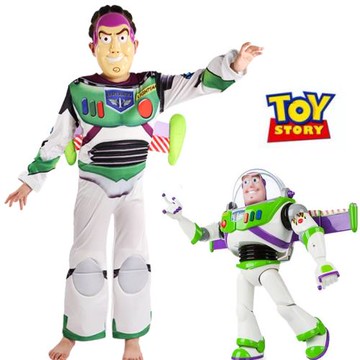 新款兒童巴斯光年扮演服萬圣節男童玩具總動員Buzz Lightyear演出