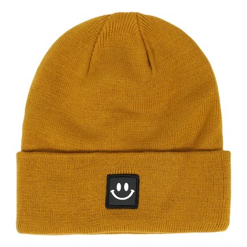 兒童韓系時尚針織帽 頭圍約40-50CM  經典焦糖笑臉  21 x 21cm/頭圍40~50cm