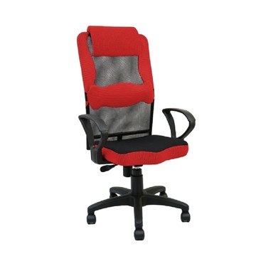 台灣製造 SGS認證 米緹雅透氣電腦椅-紅（47*42*105cm）_廠商直送