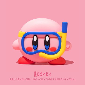 潛水員 星之卡比 矽膠殼 適用於 AirPods 4 保護殼 Pro2 保護套 AirPods 1 2 3 全包耳機殼