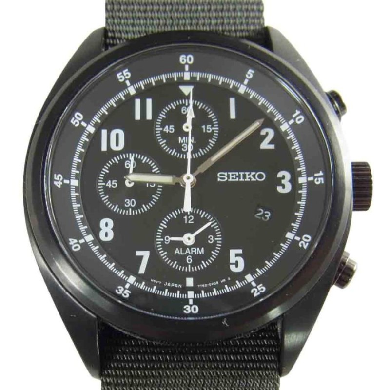 nonnative ノンネイティブ × SEIKO セイコー NN-A2751 500本限定 CHRONOGRAPH WATCH クロノグラフ ウォッチ  ブラック系【中古】 | LINEブランドカタログ