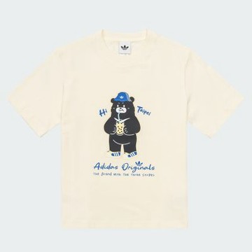 【adidas 愛迪達】 TAIPEI 黑熊 短袖上衣 T恤 童裝 - Originals LE1383