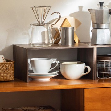 日本霜山 木質ㄇ型置物/分層收納架